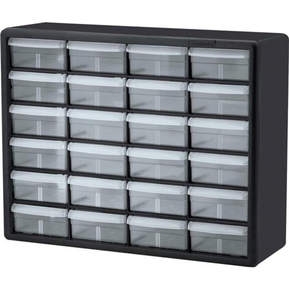 24 Drawer Plastic Storage Cabinet Organizer for Garage Crafts Tools Makeup